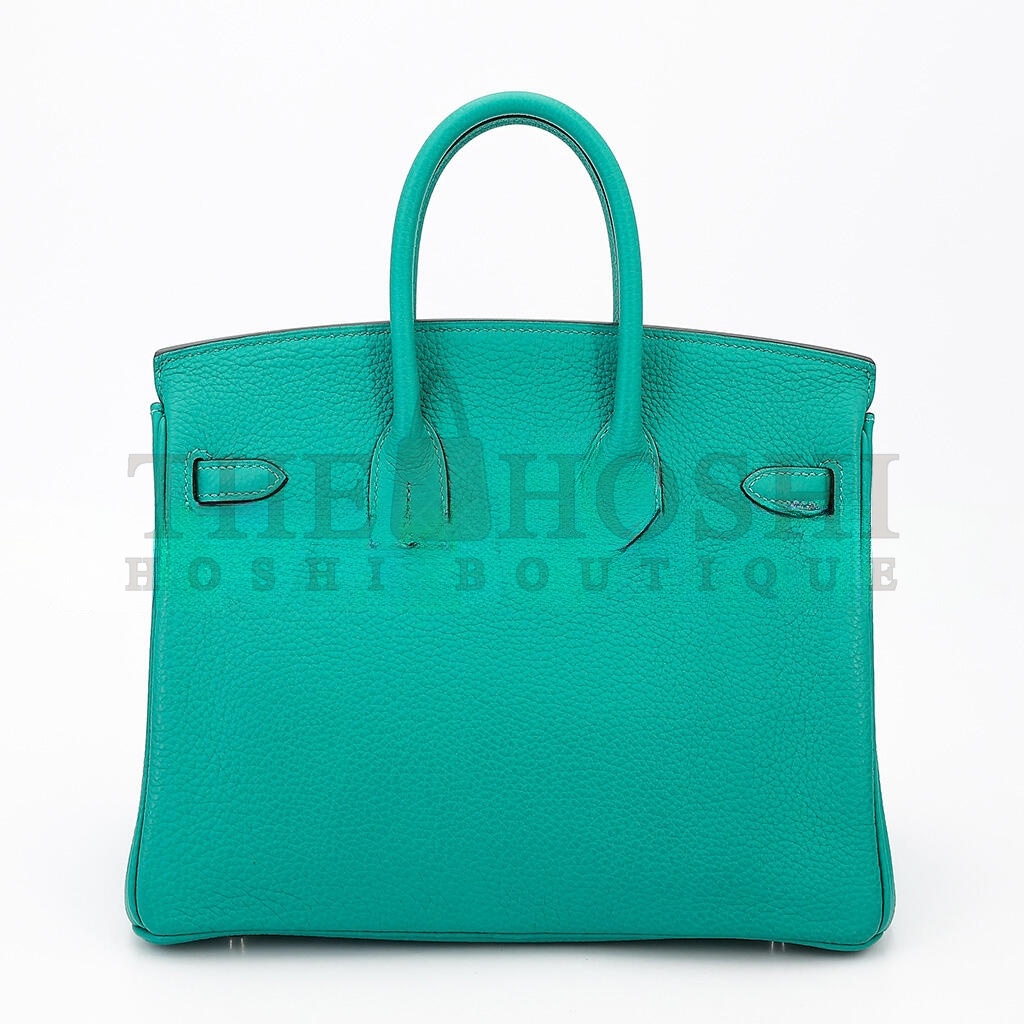 H**me5 BIRKIN 25 TOGO LEATHER PEACOCK BLUE SILVER BUCKLE 1720000492 (25*20*13cm) Master Quality